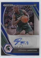 2021-22 Panini Prizm Draft Picks Blue 36/149 Joshua Langford #DP-JLA Auto 1al7