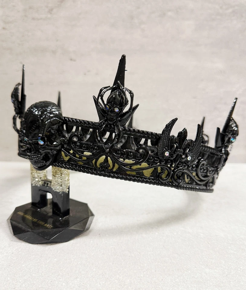 Хэллоуин череп корона, черный череп король корона, костюм головной убор, Gothic вечеринки - Изображение 3 из 4