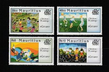 ILE MAURICE MAURITIUS - N° Yvert 824/827 Neufs XX MNH Dessins d' enfants