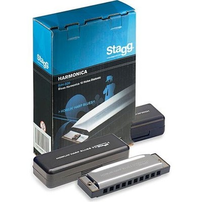 Richter-Mundharmonika Stagg Blues Harp B-Dur Richter Mundharmonika Harp NEU