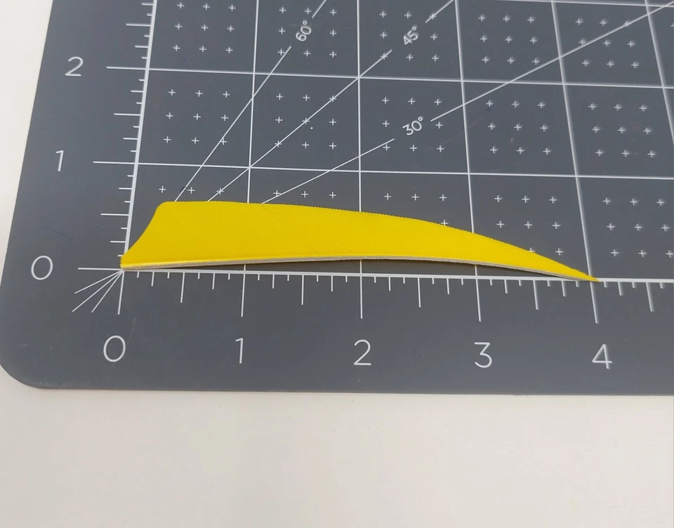 100 Pack Gateway Feathers 4" Right Wing: Shield Sun Yellow 400RSSSY-100 - Image 2 of 4