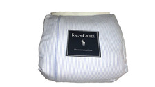 RALPH LAUREN Oxford Classic STRIPES blue 1 KING/CALIFORNIA KING DUVET 102x86