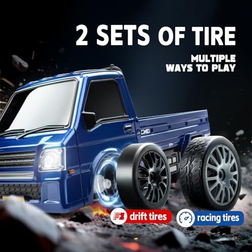 1/24 RC Drift Car, Remote Control Car, 2.4GHz 20KM/H 4WD High Speed RC White