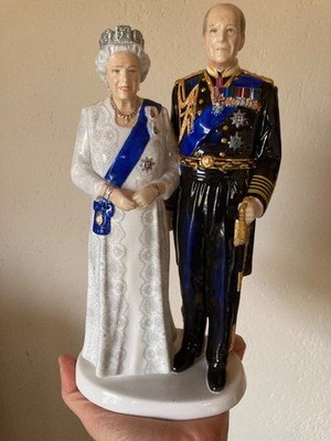 Royal Doulton Queen Elizabeth Prince Philip 70. Hochzeitstag