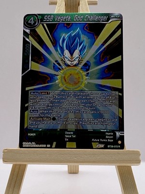Dragon Ball Super CCG SSB Vegeta, God Challenger BT26-072 Rare Foil Anime Card