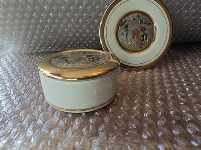 The Art Of Chokin Schmuckschatulle und Teller 24k Goldrand