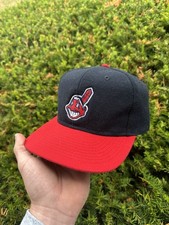 Vintage Cleveland Indians Logo 7 Wool Blend MLB SnapBack Hat Cap NWOT