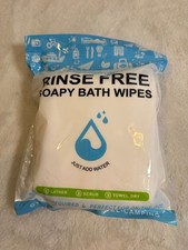 Lalamingo Rinse Free Soapy Bath Wipes - 25 Count - Just Add Water No Rinse