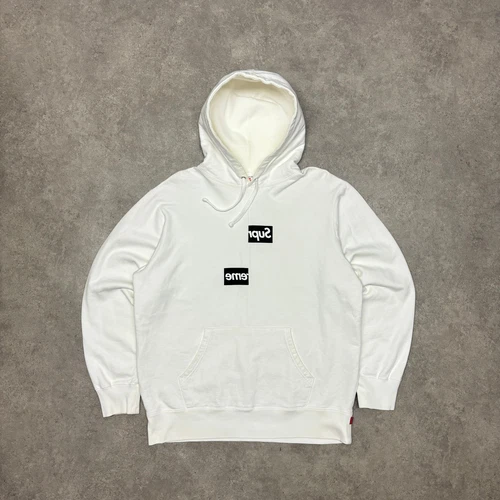 Sweat à capuche vintage Supreme x Comme De Garçons boîte blanche logo (L)