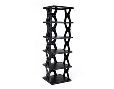 P.S. Home Collapsible 6 Tier Shelf Bookshelf Storage Rack Organizer