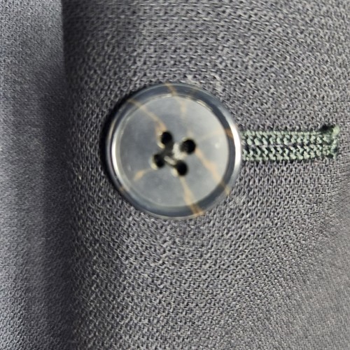 Joseph Abboud Mark Shale Wool Suit Jacket Mens 46L Blue Blazer 2 Button Coat USA - Picture 10 of 19