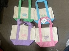 Trader Joe’s Pastel Tote Bag Set of 4 - Limited Edition - Rare Colors -Brand New