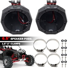 6.5" Speaker Pods Cage Enclosures 1.5-2'' for UTV Polaris RZR Boat Tower Marine