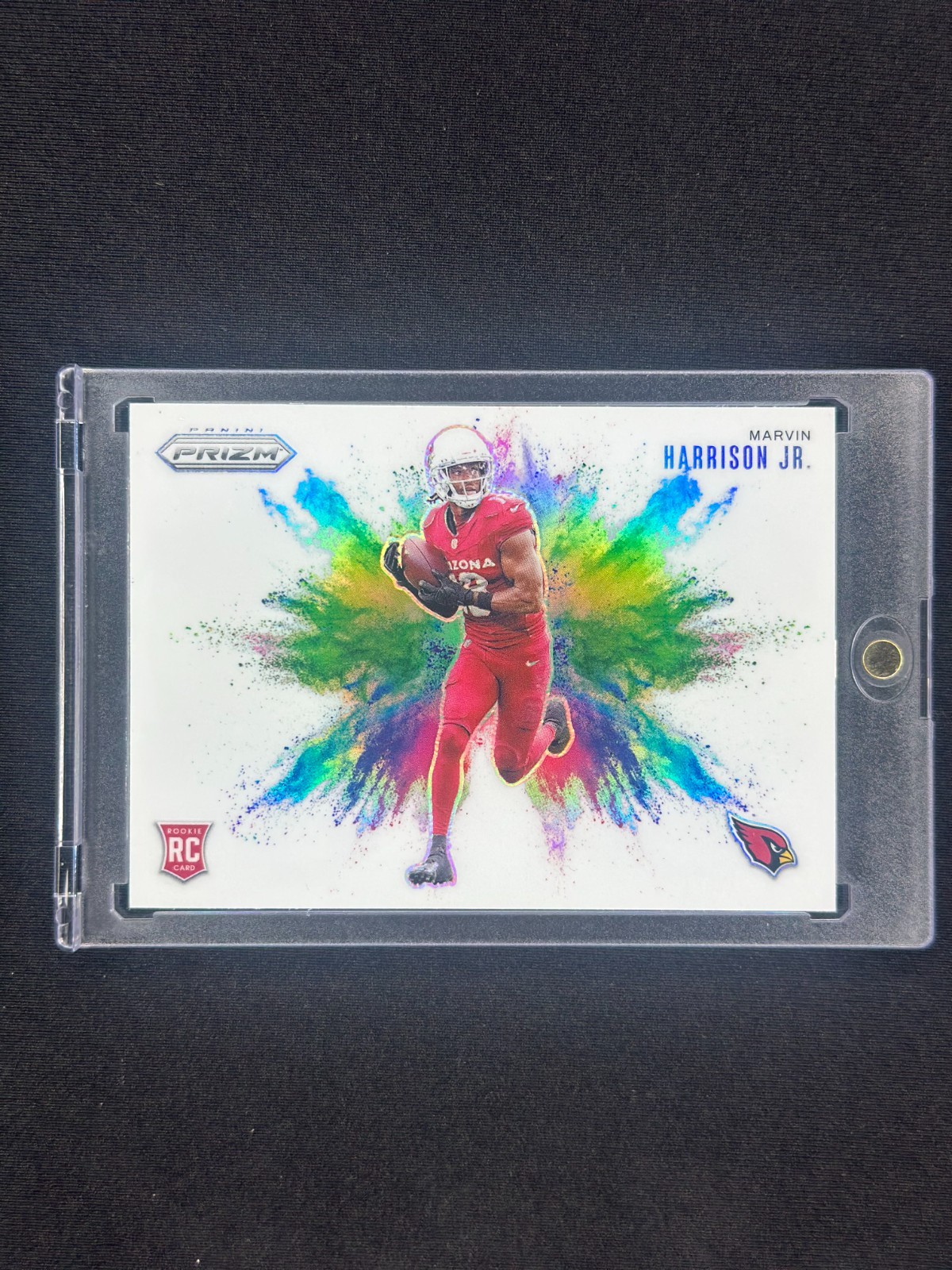 Marvin Harrison Jr. 2024 Panini Prizm Color Blast Rookie Case Hit SSP Cardinals