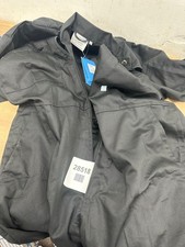 Fort Zip Front Coverall Black 40" Handy Pockets Work Overalls for Men