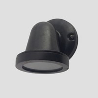 Wandleuchte AußEn Klein H: 14 Cm IP64 Messing Glas GU10 Downlight Lampe Eingang