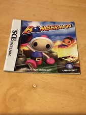 USED instruction booklet for the video game Bomberman for the Nintendo DS.