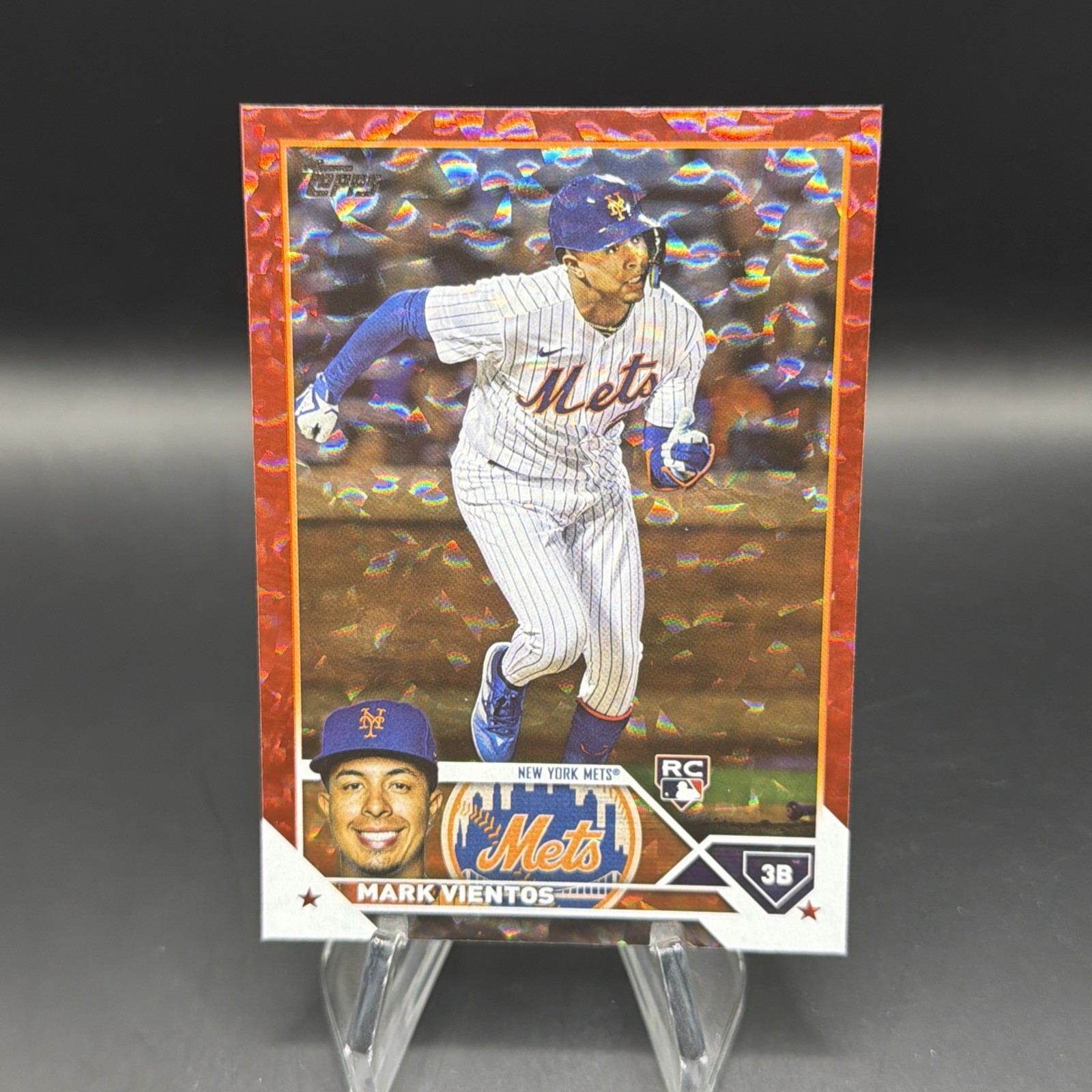 2023 Topps Series 2 #550 Mark Vientos Red Foil /199 Rookie RC New York Mets