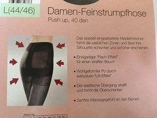 *Blue Motion*Strumpfhose m. eingear Miederhose stützend schwarz /40 den/Gr.44/46