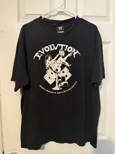 2004 WWE Evolution Pay To Play T Shirt Rare Size XL HHH Flair Orton