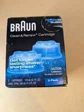 Braun Clean & Renew Refill Cartridges Lemon Fresh, 2 Pack - New