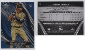 2024 Topps Chrome Black Blue Refractor /75 Jordan Lawlar #3 Rookie RC