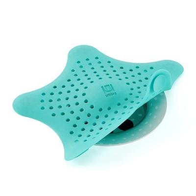 Umbra Starfish Drain Cover/Hair Catcher, Surf Blue Single-Pack,