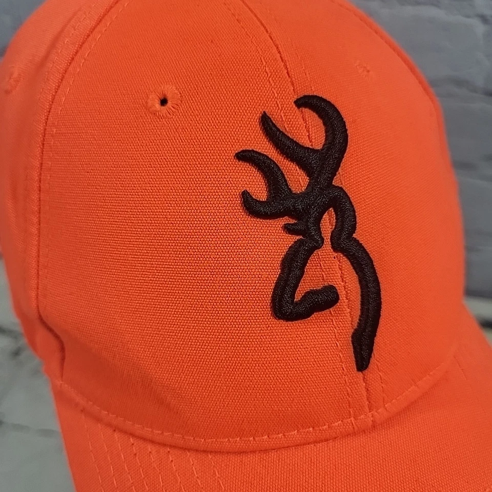 Browning охоты безопасности крышка с 3D Buckmark пламени оранжевый мяч крышка шляпа  - Изображение 2 из 4