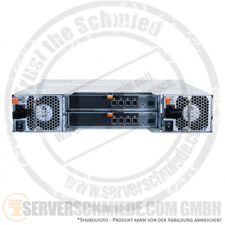 Dell MD1400 SAS 12G Storage Shelf 12x 3,5" LFF 2x JBOD Controller 2x PSU 19" 2U - Bild 3 von 4