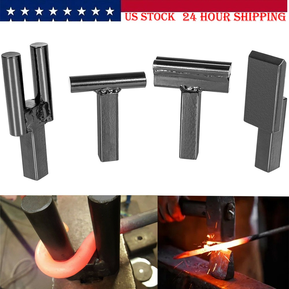 1 Inch Blacksmith Anvil Forge Hardy Hot Cut Creasing Stake Fuller Bending Set