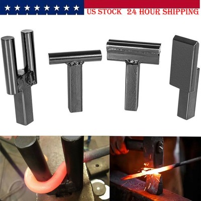 1 Inch Blacksmith Anvil Forge Hardy Hot Cut Creasing Stake Fuller Bending Set