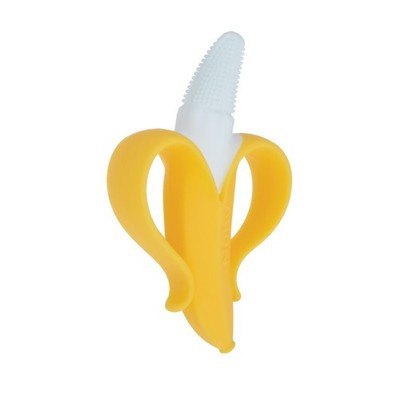 NanaNubs Yellow Banana Massaging Toothbrush for Baby