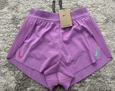 Nike Women s  XL AeroSwift Dri-FIT ADV Mid-Rise 3'' Brief-Lined Pink FN2328 532