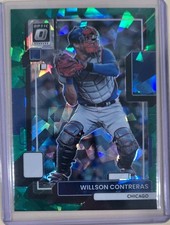 2022 Optic Willson Contreras Green Cracked Ice /7 #145 CUBS