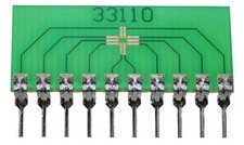 10-Pin SIP Surface Mount Adapter for ANALOG LFCSP_UQ 1.3x1.6MM (CP-10-10), etc,
