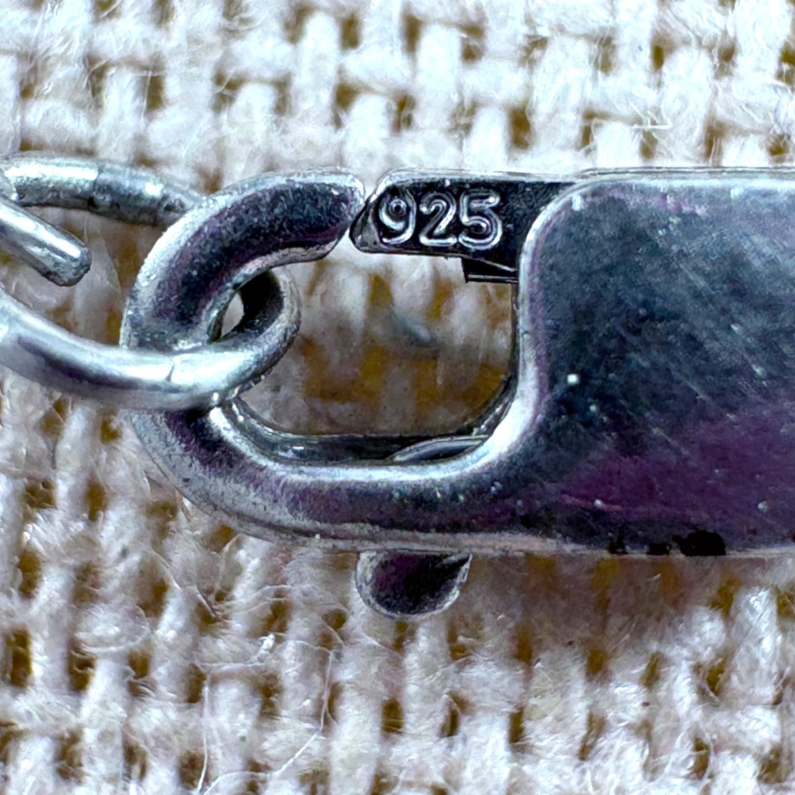 VTG Solid Sterling Silver 925 Cable Link Chain Ne… - image 5