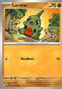 Larvitar 047/131 Prismatic Evolutions Common