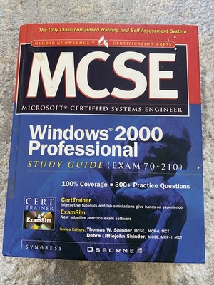 MCSE HARDCOVER BOOK DESIGNING SECURITY FOR WINDOWS 2000 Missing CdRom