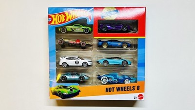 Hot Wheels 8 Pack Excl Purple Lamborghini Sian McLaren Speedtail