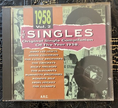 1958 Vol. 2 The Singles (CD Album) Oldies Jerry Lee Lewis, Eddie Cochran