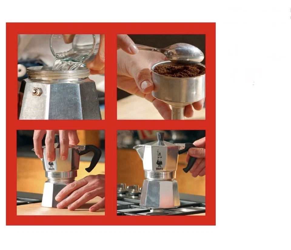 Bialetti Caffettiera Moka Express 9 tazze in alluminio 420 ml argento - Immagine 3 di 4