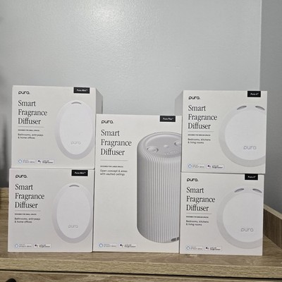 Pura Home Smart Diffuser 5 Bundle (includes 1 Pura Plus, 2 Pura 4, 2 Mini Pura)