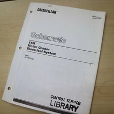 CAT CATERPILLAR 16H MOTOR GRADER Electrical System Diagram Schematic Manual 1998