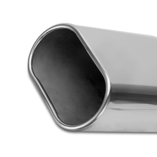 Stainless Steel Polished Square Exhaust Tip 2.5" Inlet 3" x 5.5" Outlet
