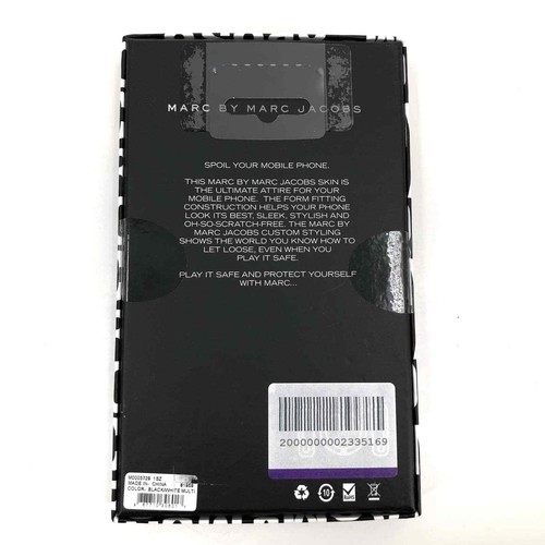 Marc by Marc Jacobs Black Gray White Modern iPhone 5 5+ Case New $95 - Picture 2 of 4