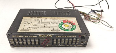 Vintage Mustang SQ-430B 10 Band Graphic Equalizer Booster | eBay