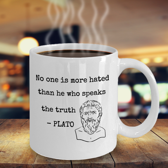 Philosophy coffee mug he who speaks the truth Greek Philosopher