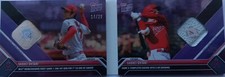 Shohei Ohtani ANGELS 2023 TOPPS NOW DUAL RELIC BOOKLET BASE PURPLE 14/25 ShoheB1
