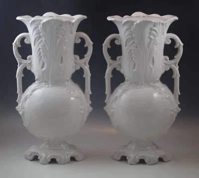 UGGO ZACCAGNINI ANTIQUE ZACCAGNINI ITALY BLANC DE CHINE LOT OF 2 LAMPS LAMP BASES MARKED