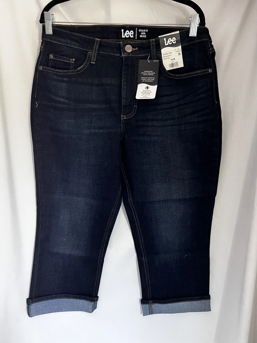 Dark blue hot sale jean capris